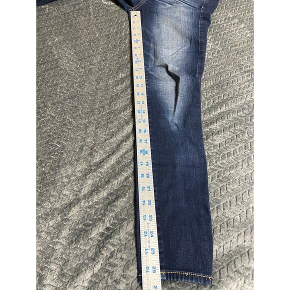 American Eagle Outfitters Jegging Woman Size 4 Super Stretch Ripple Dark Wash - Picture 14 of 16